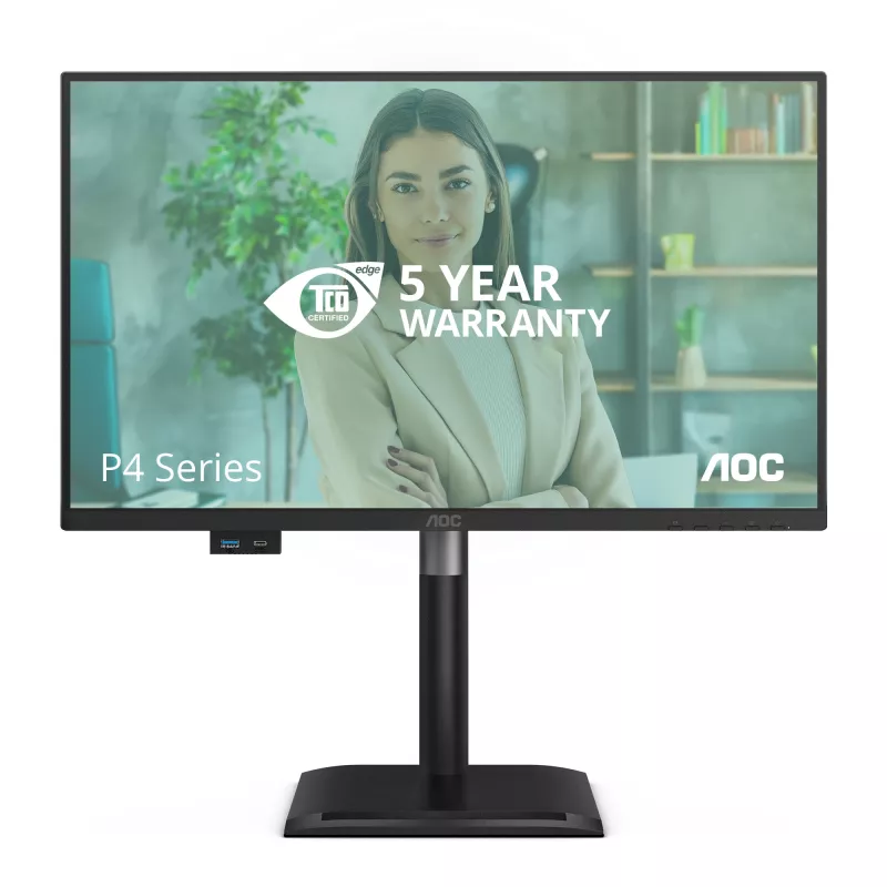 AOC 24P4CV monitorius 60,5 cm (23,8 colio) 1920 x 1080 pikselių Full HD LED juodas