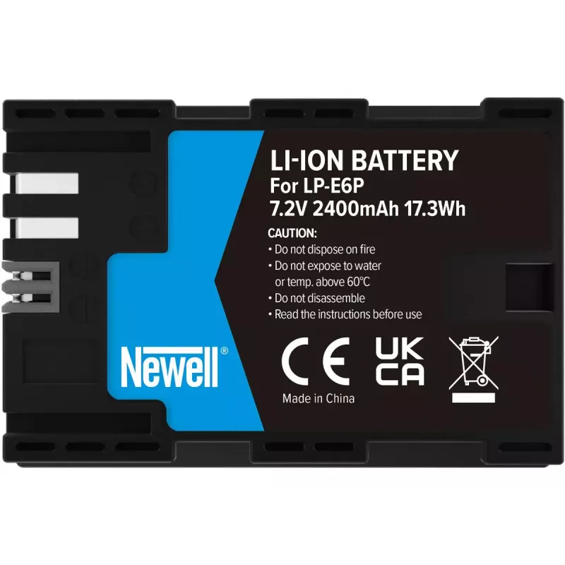 Baterija Newell LP-E6P, skirta Canon, 7,2V 2000mAh, įkraunama fotoaparato baterija