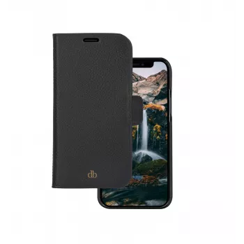 Folio dėklas telefonui dbramante1928 New York, iPhone 11/XR, Night Black, 6,1 colio (15,5 cm), 3 kortelių kišenės