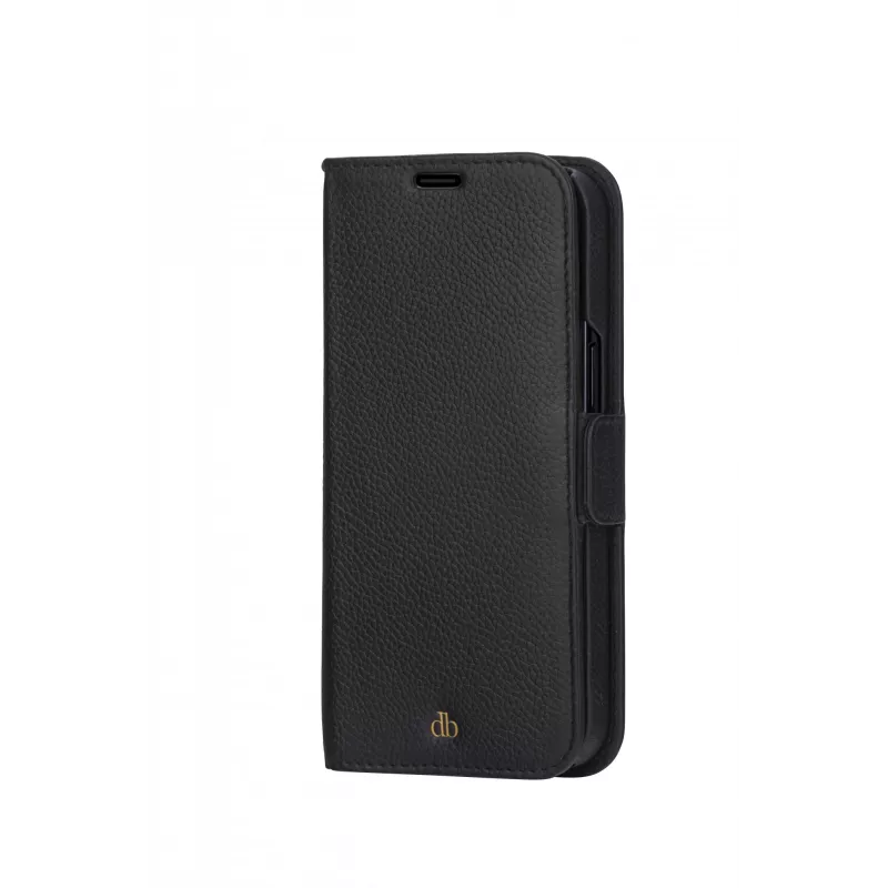 Folio dėklas telefonui dbramante1928 New York, iPhone 11/XR, Night Black, 6,1 colio (15,5 cm), 3 kortelių kišenės