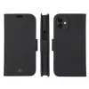 Folio dėklas telefonui dbramante1928 New York, iPhone 11/XR, Night Black, 6,1 colio (15,5 cm), 3 kortelių kišenės