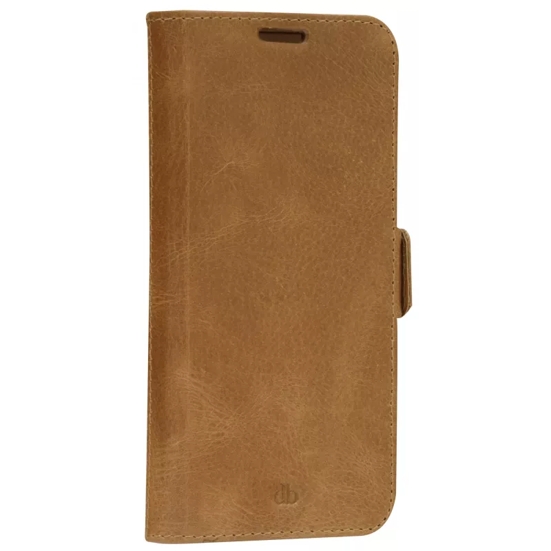 Dėklas-folio dbramante1928 Copenhagen Slim Samsung Galaxy S22, 6,1 colių ekranui, rusva spalva, stovas ant stalo
