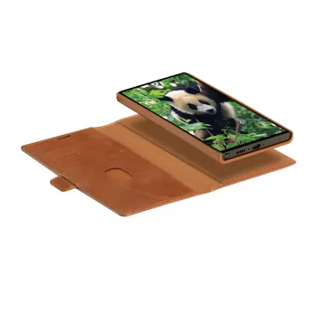 Dėklas-folio dbramante1928 Lynge, Samsung Galaxy S23 Ultra, tan, 3 kortelių kišenės, tinka 17,3 cm (6,8 colio) ekranui