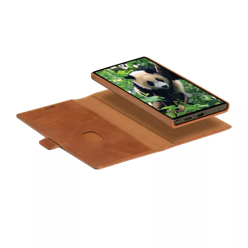 Dėklas-folio dbramante1928 Lynge, Samsung Galaxy S23 Ultra, tan, 3 kortelių kišenės, tinka 17,3 cm (6,8 colio) ekranui