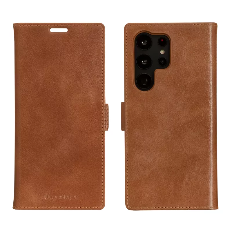 Dėklas-folio dbramante1928 Lynge, Samsung Galaxy S23 Ultra, tan, 3 kortelių kišenės, tinka 17,3 cm (6,8 colio) ekranui
