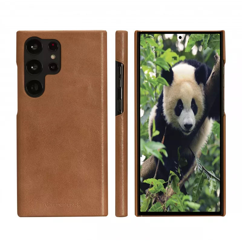 Dėklas-folio dbramante1928 Lynge, Samsung Galaxy S23 Ultra, tan, 3 kortelių kišenės, tinka 17,3 cm (6,8 colio) ekranui