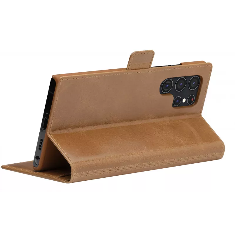 Dėklas-folio dbramante1928 Copenhagen Slim, Samsung Galaxy S22 Ultra, 6,8 colio, Tan