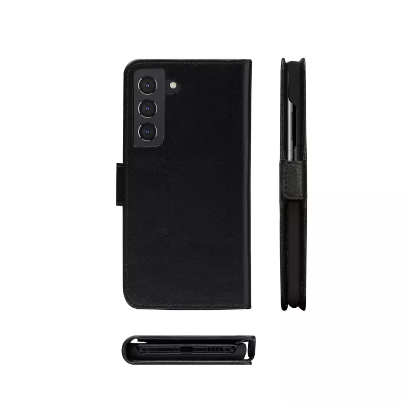 Dėklas-piniginė dbramante1928 Lynge, Samsung Galaxy S21+ (6,7 colio), juoda, 3 kortelių kišenės