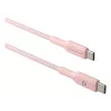 USB-C į USB-C laidas d bramante CB20CCPI7206 — 1,5 m, rožinis
