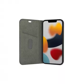 Dėklas-piniginė dbramante1928 Bulk Bergen, skirta iPhone 13 Pro Max – juoda, 6,7 colio