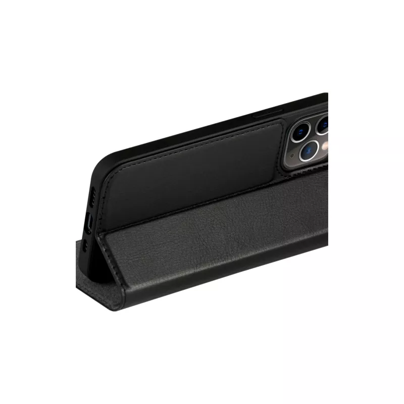 Dėklas-piniginė dbramante1928 Bulk Bergen, skirta iPhone 13 Pro Max – juoda, 6,7 colio