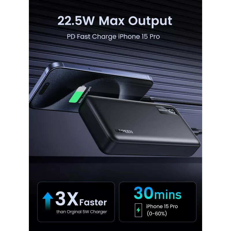 Ugreen 25683 Power Bank 20000 mAh Juoda