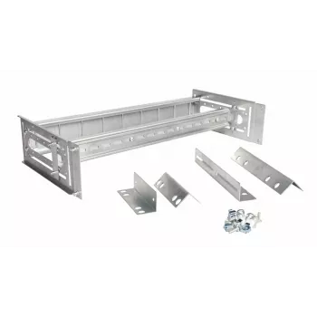 Stovo bėgelis EQUIP EZR-DIN-3 — 19 colių (48,3 cm) 3U DIN, RAL7035 pilka, plotis 485 mm, gylis 150 mm