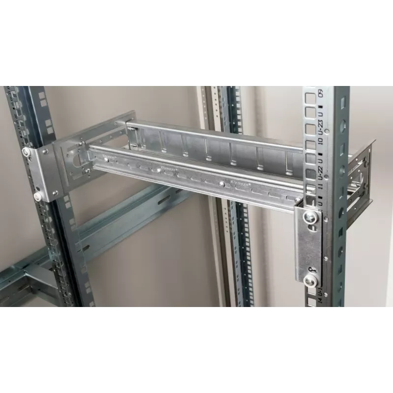 Stovo bėgelis EQUIP EZR-DIN-3 — 19 colių (48,3 cm) 3U DIN, RAL7035 pilka, plotis 485 mm, gylis 150 mm