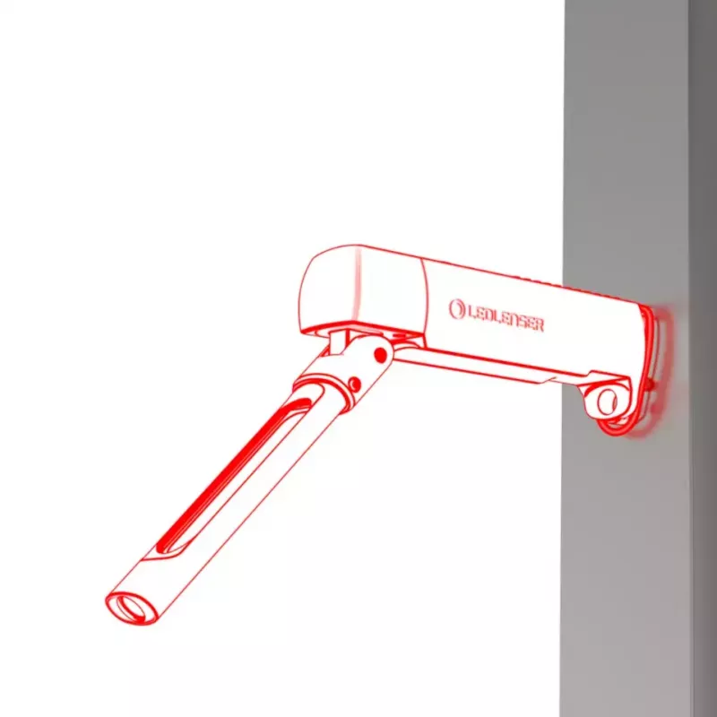 Kišeninis darbinis žibintuvėlis Ledlenser W7R Work juodas LED 220 lm 2500 mAh