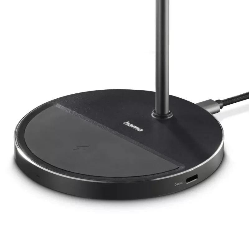 Hama 00201738 belaidis įkroviklis telefonams ir ausinėms, Qi2, magnetinis, USB-C, juodas