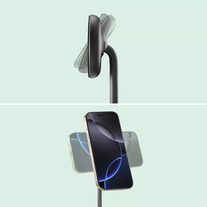 Hama 00201738 belaidis įkroviklis telefonams ir ausinėms, Qi2, magnetinis, USB-C, juodas