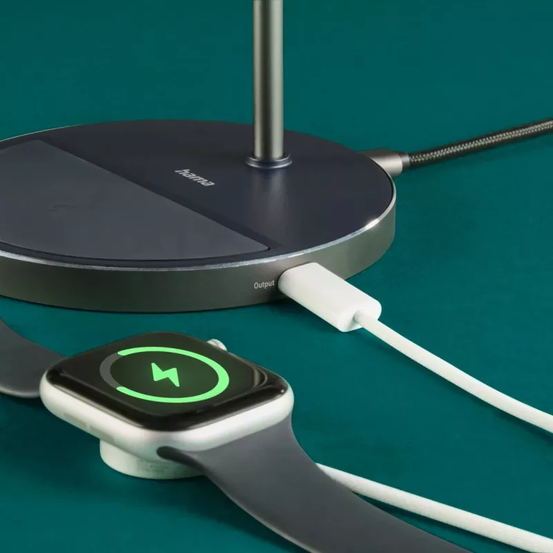 Hama 00201738 belaidis įkroviklis telefonams ir ausinėms, Qi2, magnetinis, USB-C, juodas