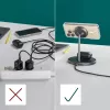 Hama 00201738 belaidis įkroviklis telefonams ir ausinėms, Qi2, magnetinis, USB-C, juodas