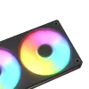 Ventiliatorių rinkinys Cougar Unity240-FB dvigubas 120 mm ARGB PWM, juodas
