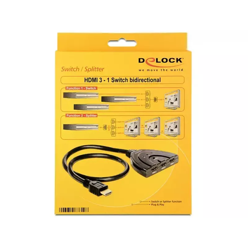HDMI vaizdo perjungiklis DeLOCK 87619