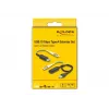 DeLOCK USB prailgintuvų rinkinys Type-A 10 Gbps 0,2 m Juoda 66466