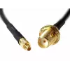 Koaksialinis kabelis DeLOCK 88580 0,2 m SMA MMCX juodas