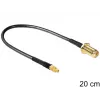 Koaksialinis kabelis DeLOCK 88580 0,2 m SMA MMCX juodas