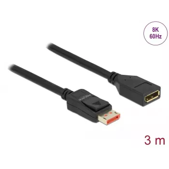 DisplayPort ilginimo laidas DeLOCK 87072 3m 8K 60Hz