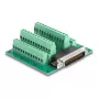 DeLOCK D-Sub HD 44 kontaktų kištukas į gnybtų bloką, tvirtinamas ant DIN bėgelio, 84x86x30 mm