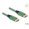 DeLOCK DisplayPort kabelis 16K 60 Hz 1 m žalias metalinis