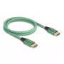 DeLOCK DisplayPort kabelis 16K 60 Hz 1 m žalias metalinis