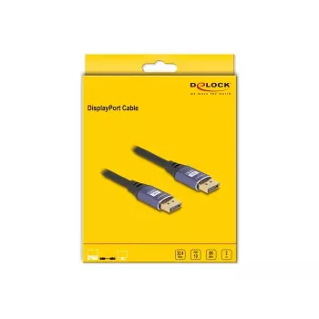 DeLOCK DisplayPort kabelis 8K 60 Hz 2 m alyvinis metalinis