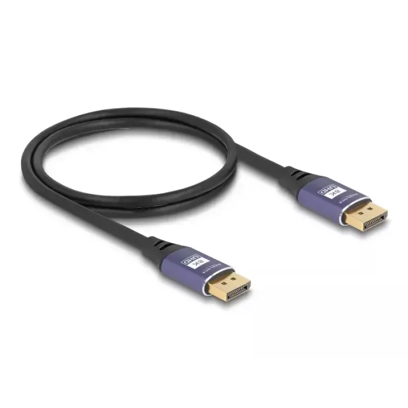 DeLOCK DisplayPort kabelis 8K 60 Hz 2 m alyvinis metalinis