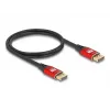 DeLOCK DisplayPort kabelis 8K 60 Hz 2 m raudonas metalinis