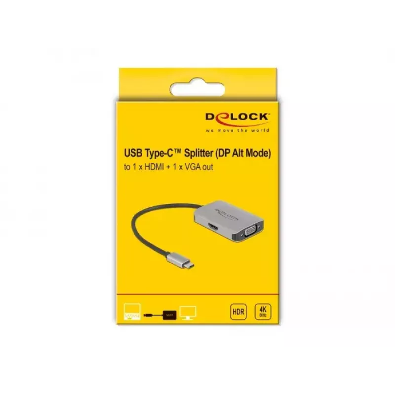 Vaizdo skirstytuvas DeLOCK 87776 1x HDMI 1x VGA