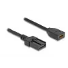 DeLOCK HDMI automobilių laidas HDMI-A moteriškas į HDMI-E vyrišką 3 m 4K 60 Hz