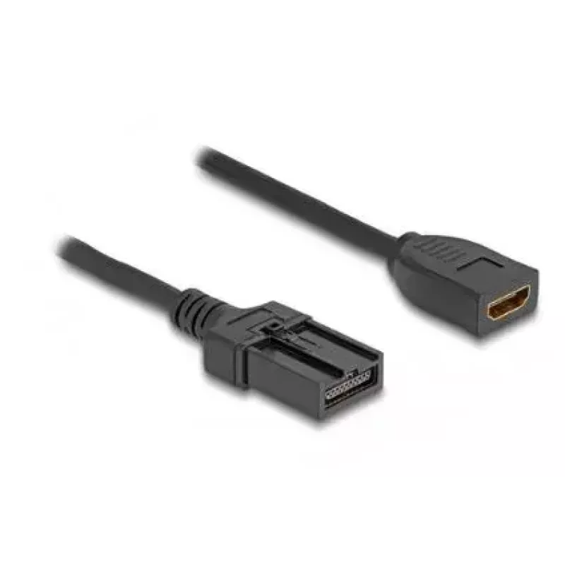 DeLOCK HDMI automobilių laidas HDMI-A moteriškas į HDMI-E vyrišką 3 m 4K 60 Hz