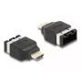 DeLOCK HDMI automobilinis adapteris HDMI-E lizdas į HDMI-A kištuką 4K 60 Hz