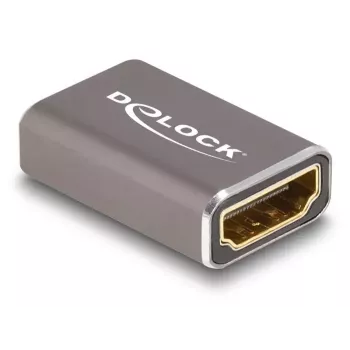 DeLOCK HDMI adapteris motina į motiną 8K 60 Hz pilkas metalinis