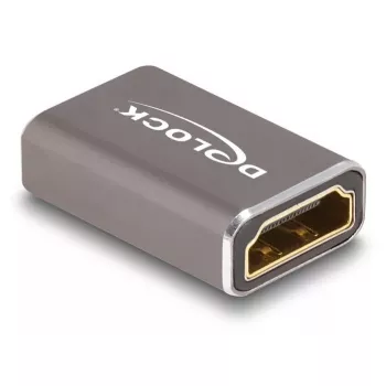 DeLOCK HDMI adapteris motina į motiną 8K 60 Hz pilkas metalinis
