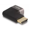 DeLOCK HDMI adapteris kištukas į lizdą 90° dešinėn 8K 60 Hz pilkas metalinis