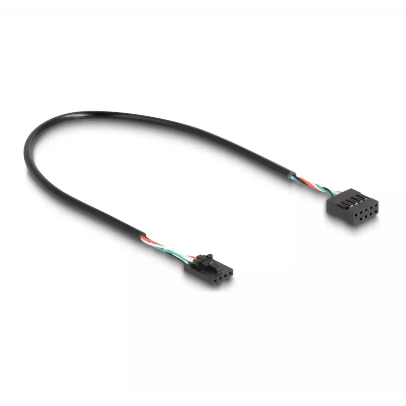 DeLOCK USB 2.0 vidinis šakotuvas (pin header) 2 prievadai, juoda/mėlyna