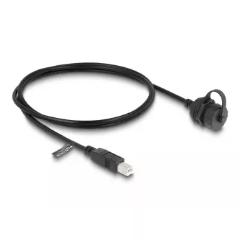 DeLOCK USB 2.0 ilginimo laidas, Type-B kištukas – Type-B lizdas, 1 m, IP68, juodas