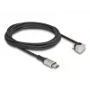 Duomenų ir įkrovimo laidas DeLOCK USB Type-C į Lightning 180° kampu 2 m MFi