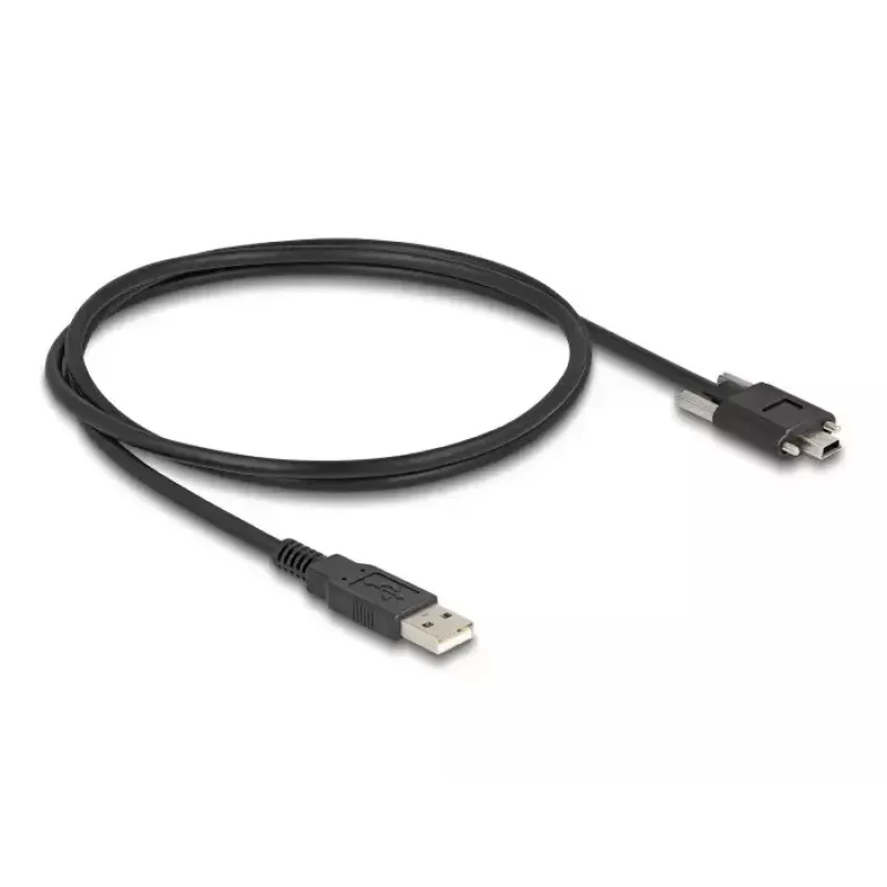 USB 2.0 laidas DeLOCK 80478 1m Type-A kištukas į Mini-B kištuką juodas