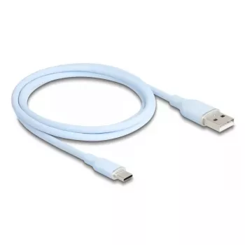 DeLOCK USB kabelis USB 2.0 1 m USB A USB C mėlynas 81222
