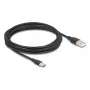 DeLOCK USB kabelis USB 2.0 4m USB A USB C juodas 81228