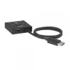 CLUB3D CSV-1009 DisplayPort 2 į 1 krypties jungiklis — 2x DisplayPort išėjimai, 8K@60Hz, juodas