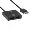 CLUB3D CSV-1009 DisplayPort 2 į 1 krypties jungiklis — 2x DisplayPort išėjimai, 8K@60Hz, juodas